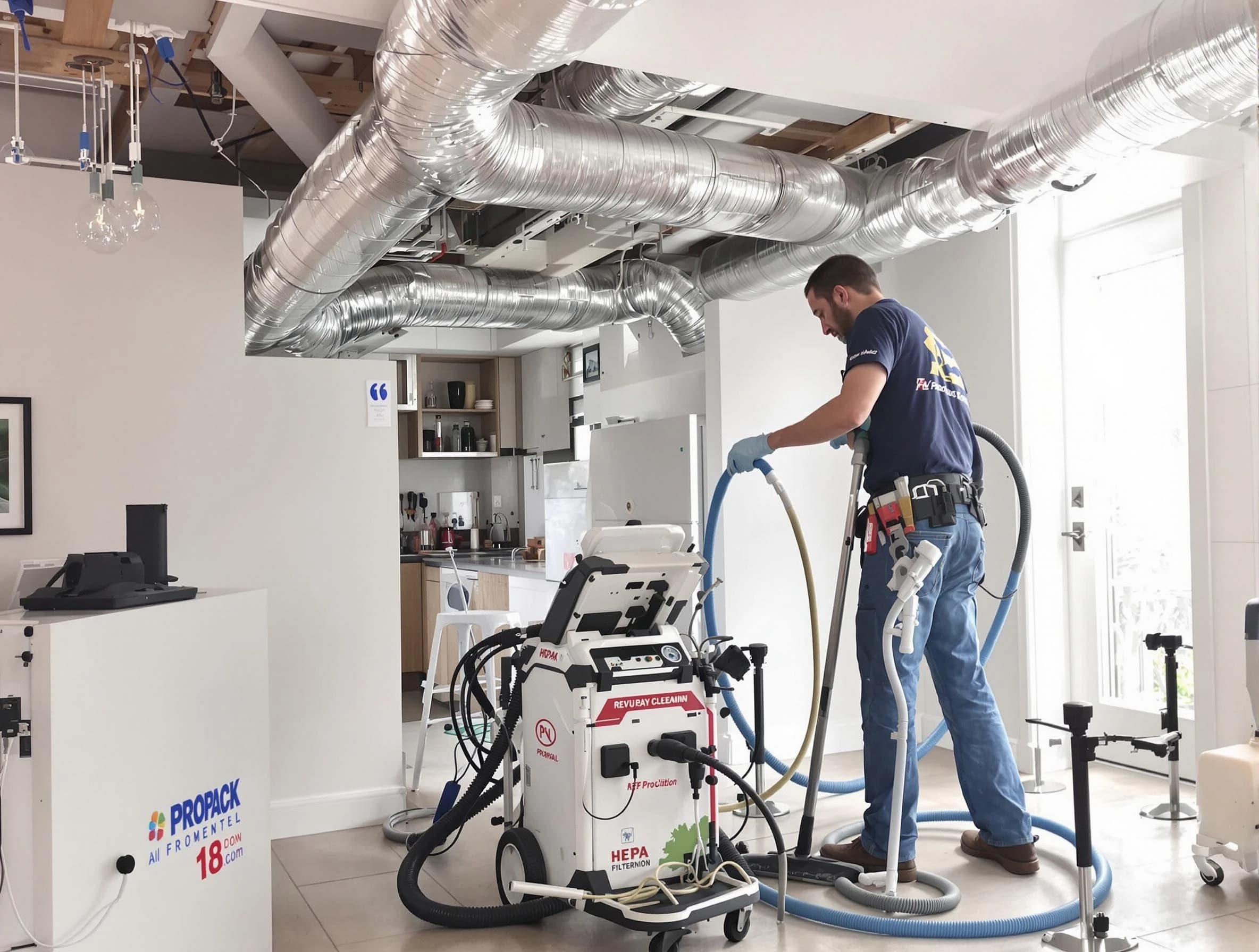Bernalillo Air Duct Cleaning technician performing advanced pure duct cleaning with specialized equipment in Bernalillo