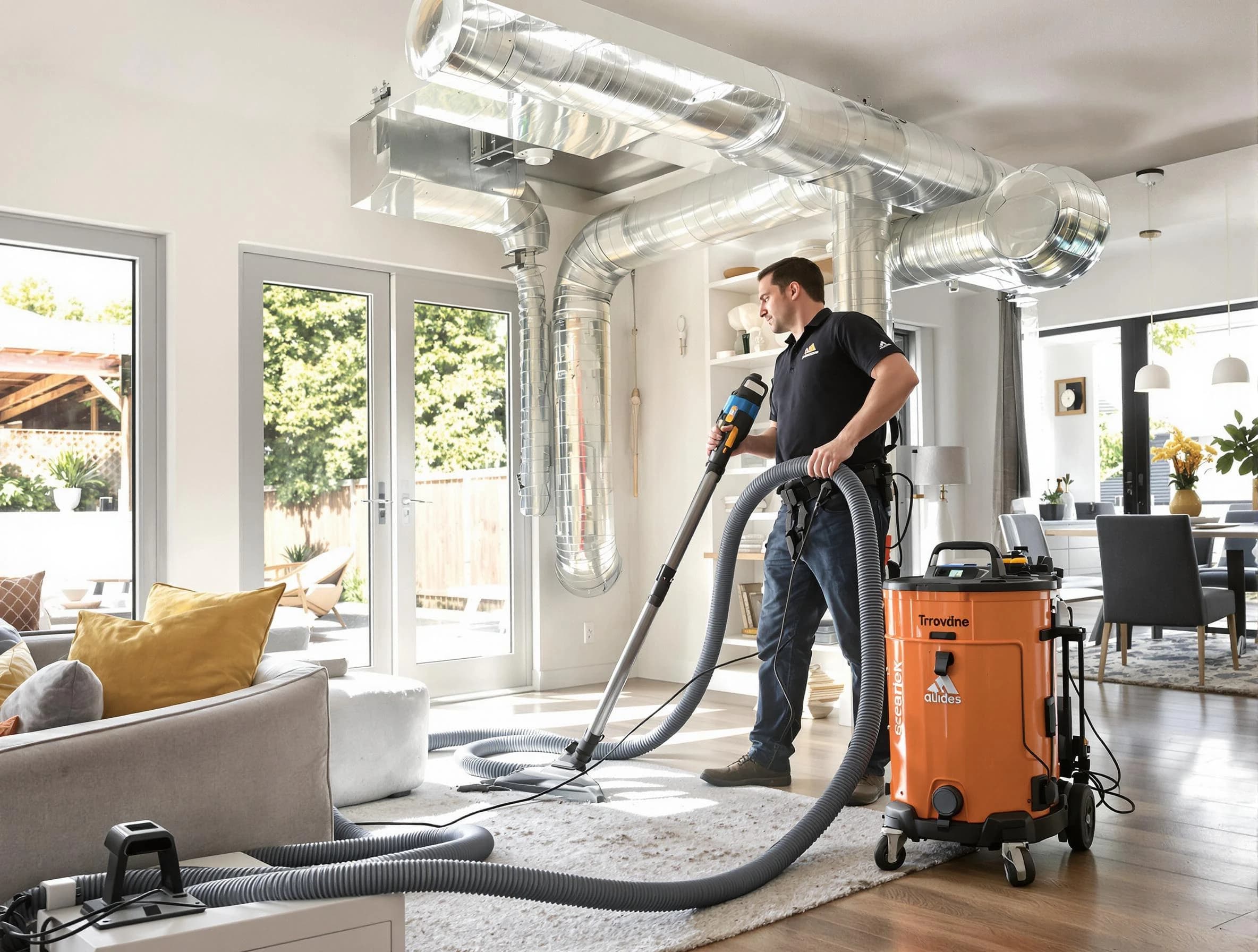 Bernalillo Air Duct Cleaning specialist performing thorough residential duct cleaning using advanced equipment in Bernalillo